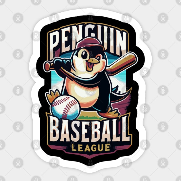 Penguin Baseball Tribute - Penguin Baseball League Sticker by TributeDesigns